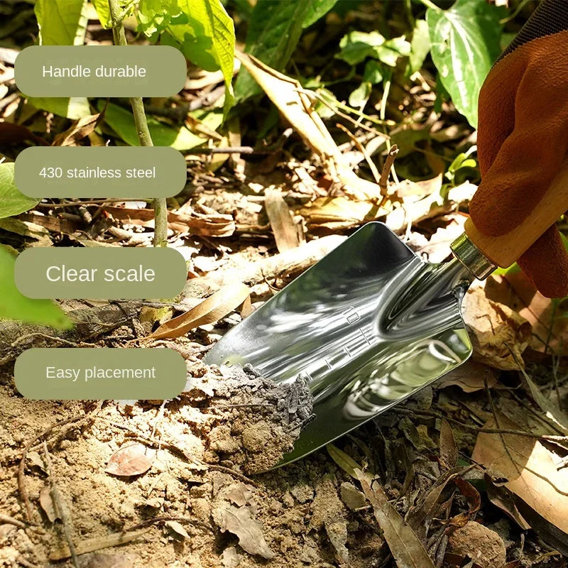 5-Piece Stainless Steel Garden Tool Set – Shovel & Rake Kit