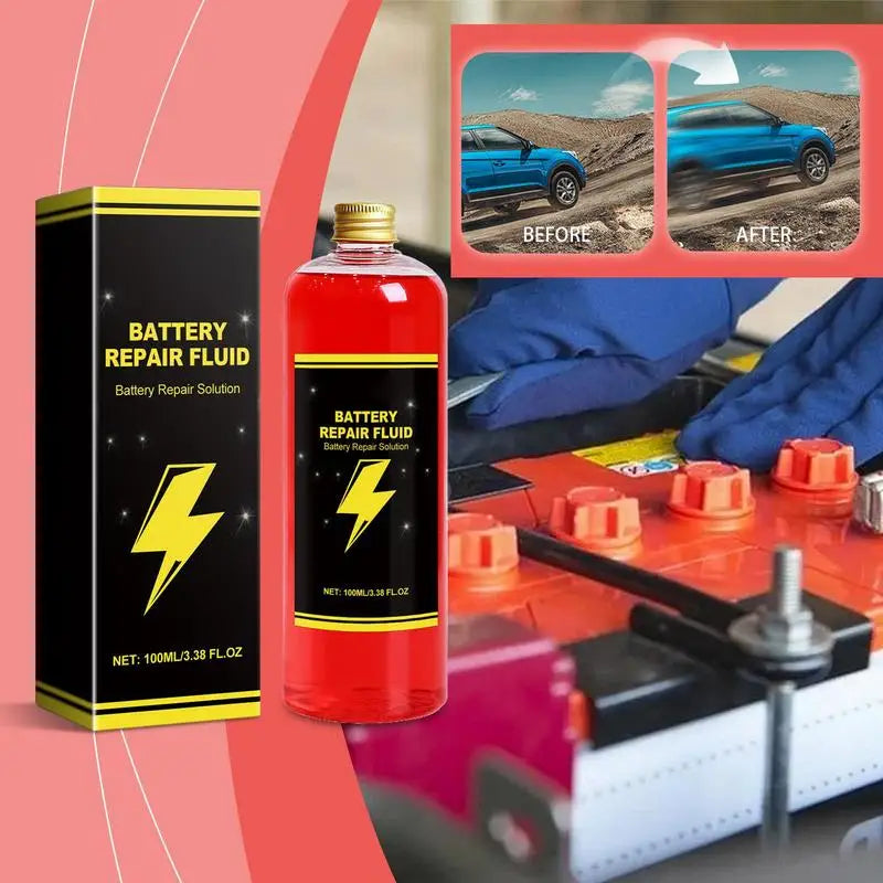 Battery Repair Fluid Car Safe Restore Liquid Efficient Extends Life
