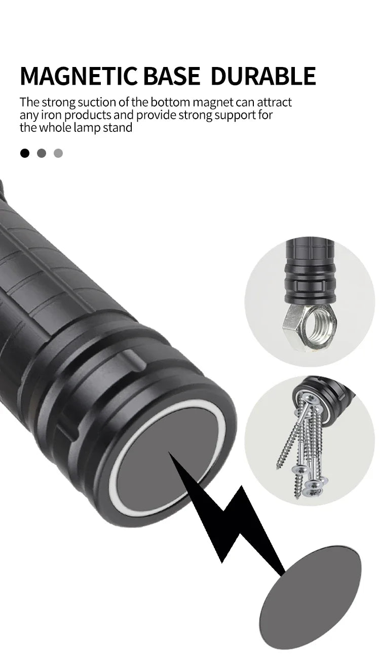POCKETMAN XHP50 LED Flashlight – Magnetic Flexible Work Light