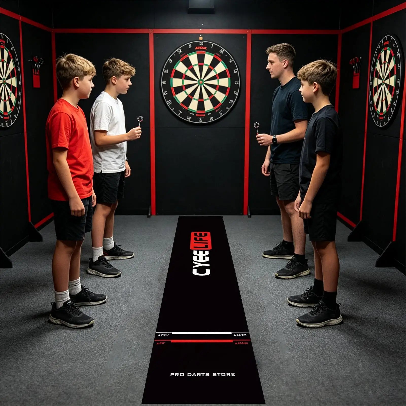 Dart Mat Floor Protection Throw Line Non Slip Absorbent Fast Drying
