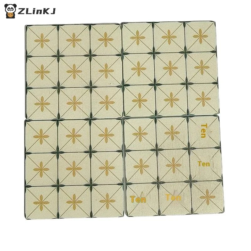▶1Pcs 9cm Miniature Square Wooden Floor Model for 1:12 scale dollhouse Bathroom Living Room Decoration Toy Doll House Accessorie Zpaxo