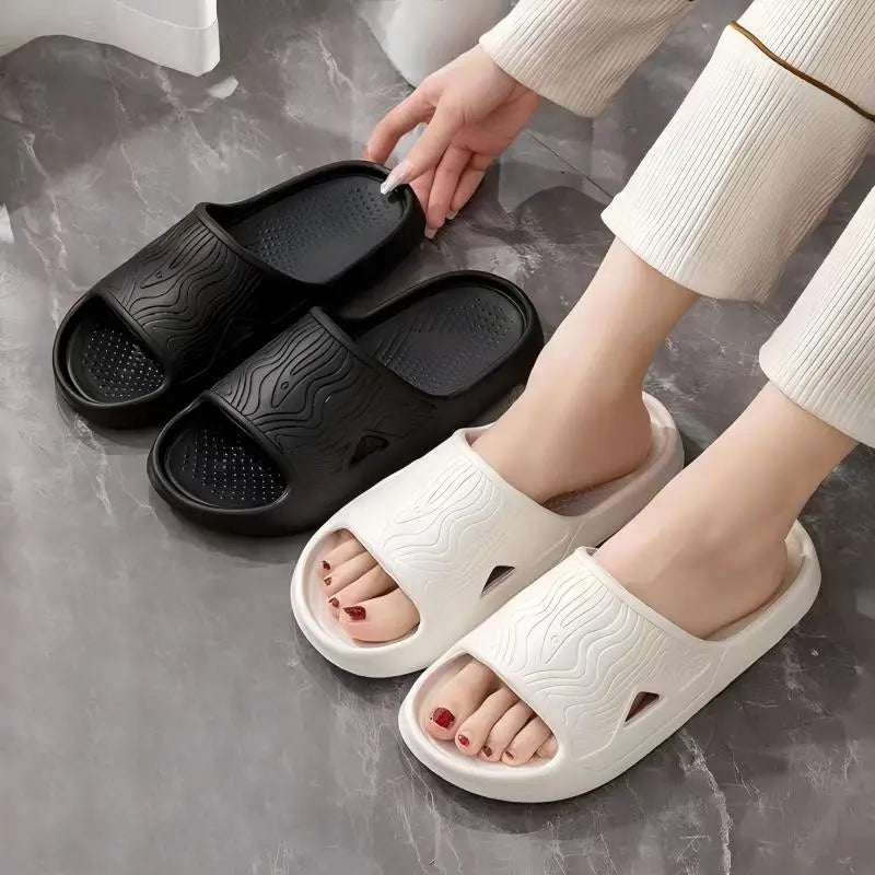 SHAJI Unisex Couple Cloud Slides Summer EVA Thick Sole Non Slip