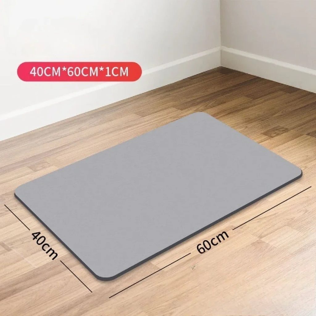 Super Absorbent Anti-Slip Floor Mat Diatomaceous Earth Foot Pad Quick Drying Bath Mat For Bathroom Door Toilet Kitchen Water Abs Zpaxo