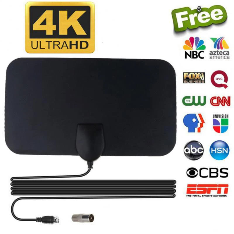 Digital TV Antenna Booster Hign Gain Definition Aerial HD Flat Indoor