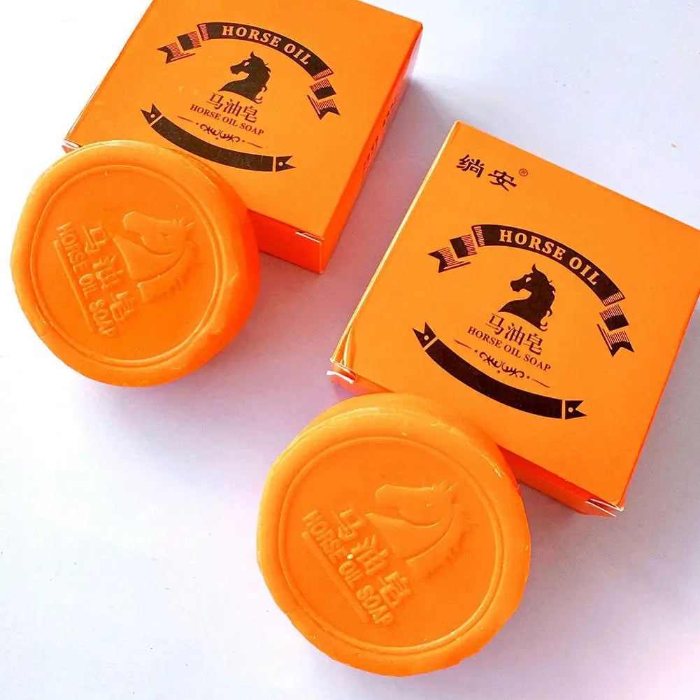 Horse oil soap For Face Facial and Body Moisturizing Cleansing Handmade Soap Bar Zpaxo