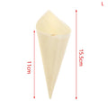 Cones Candy Boxes Disposable Wood Appetizer Biodegradable Cone Veneer