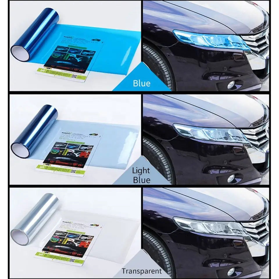 30 Car Light Headlight Taillight Tint Vinyl Film Sticker Sheet Fog