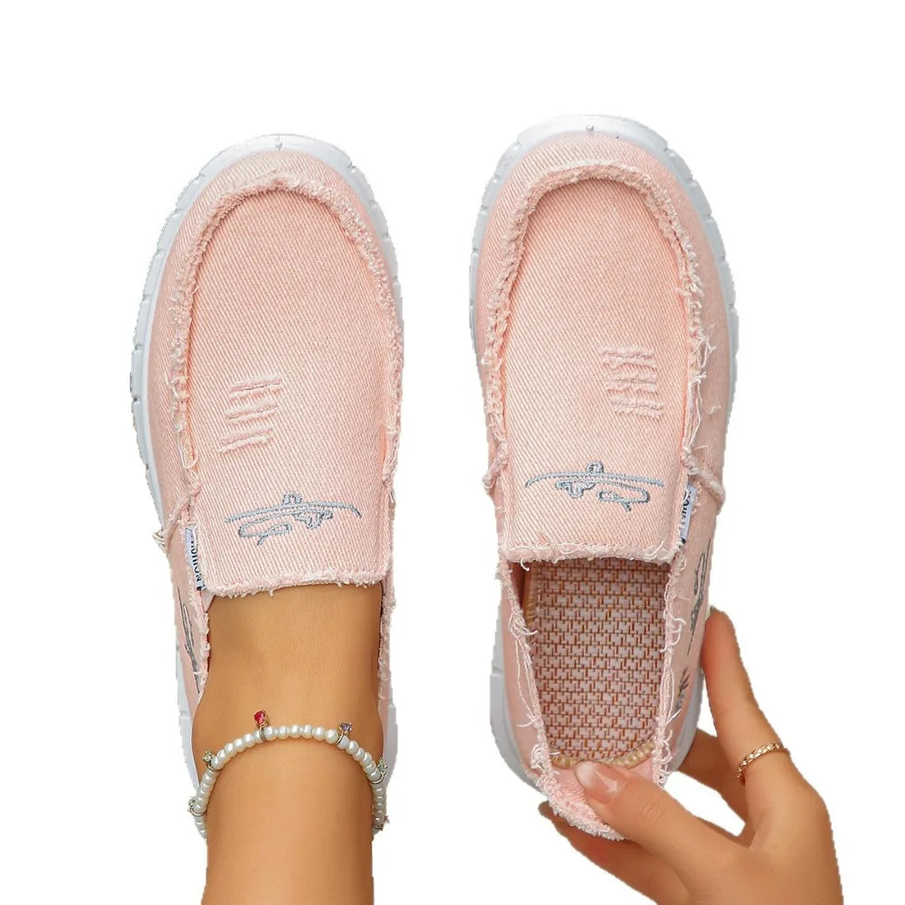 Fashionable Sexy Selling Canvas Shoes Spring Autumn Round Toe Thick