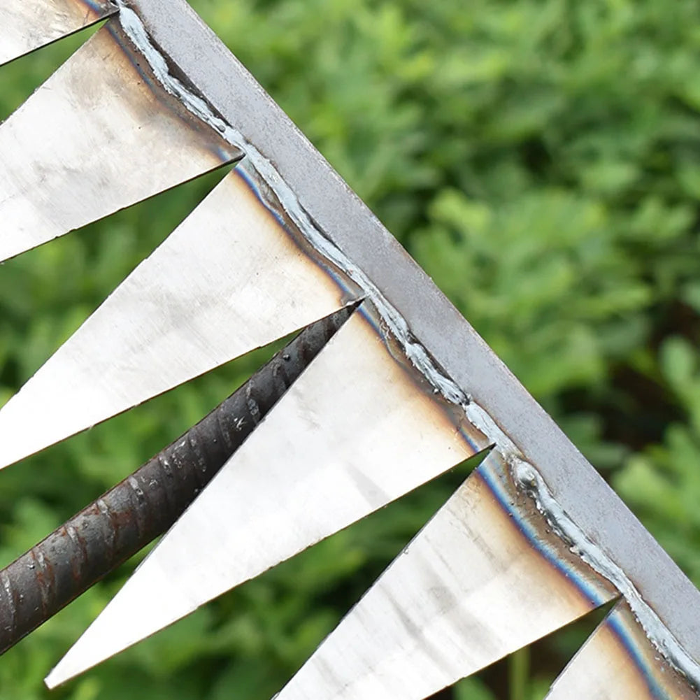 Weeding Hoe Rake Sharp Nail Harrow Grasping Rake Steel Loosening Soil Tool Tooth Garden Hand Rake Tool Agricultural Tools Zpaxo
