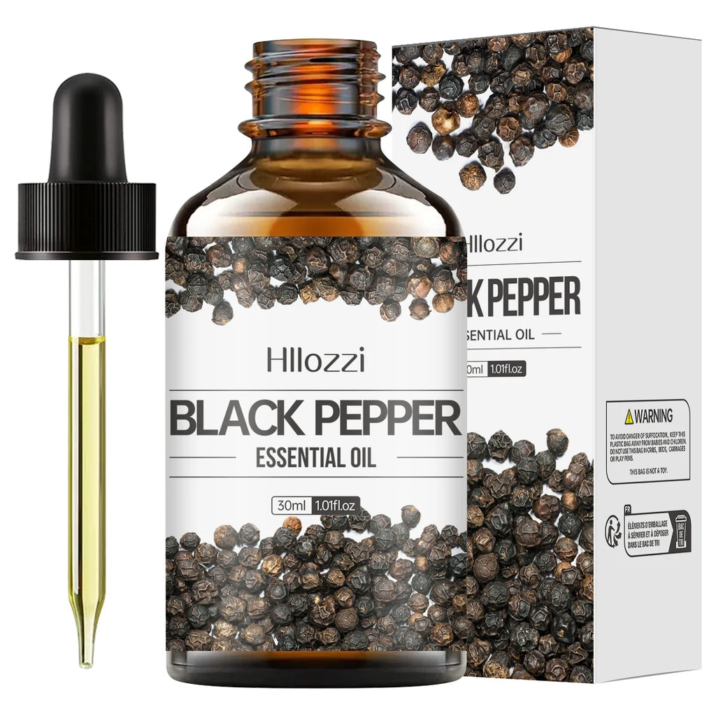 Black Pepper Essential Oil Pure Relieve Stress Suitable Aromatherapy Zpaxo BLACK PEPPER 30ml
