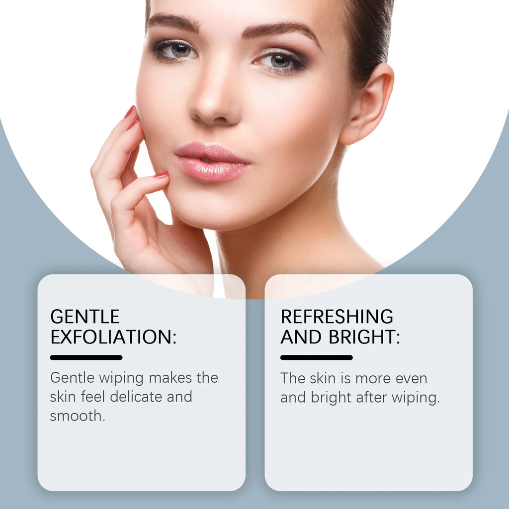 Glycolic Acid Exfoliating Cotton Pads – Shrink Pores, 50ct Exfoliating Face Pads Zpaxo