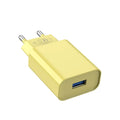 5V 2A USB Wall Charger 10W – EU/US Plug, iPhone & Android USB Wall Charger Zpaxo EU Yellow