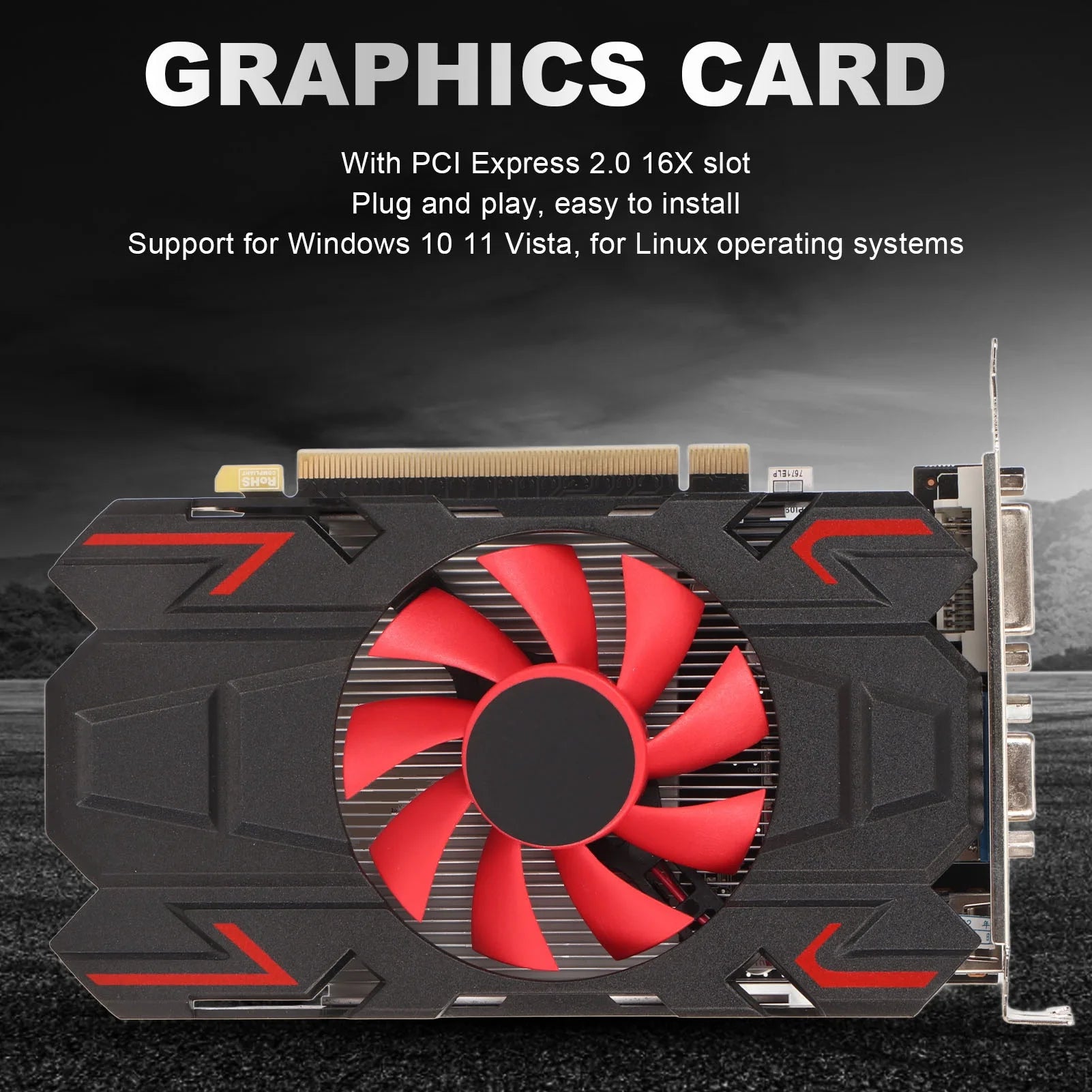 Gaming Graphics Card HD7670 4GB DDR5 128bit Support 2560x1600 Easy