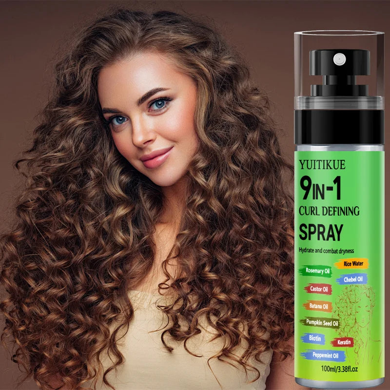 Anti-Frizz Curl Enhancer Spray – Biotin & Keratin | YUITIKUE Curl Enhancer Spray Zpaxo