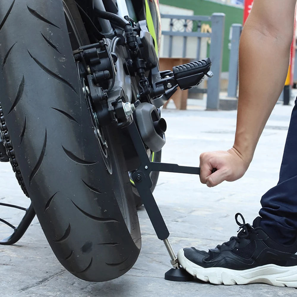 Motorcycle Wheel Support Side Stand Paddock Portable Lifting Frame