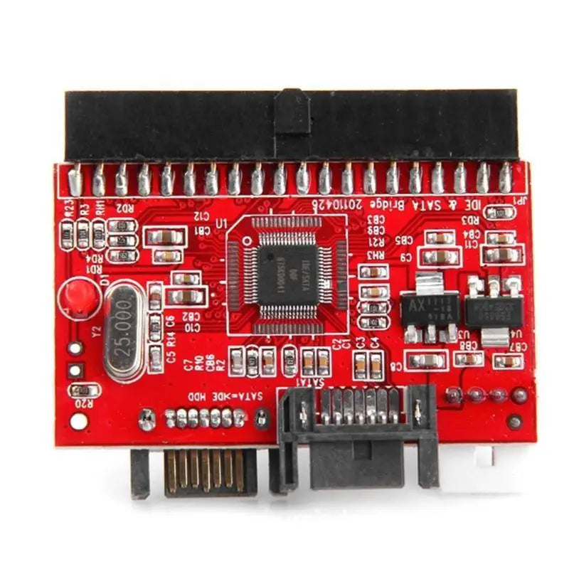 652F IDE to SATA Adapter Card Bidirectional Conversion Hard Drive Converter with Cable Desktop Computer Connector Accessory Zpaxo