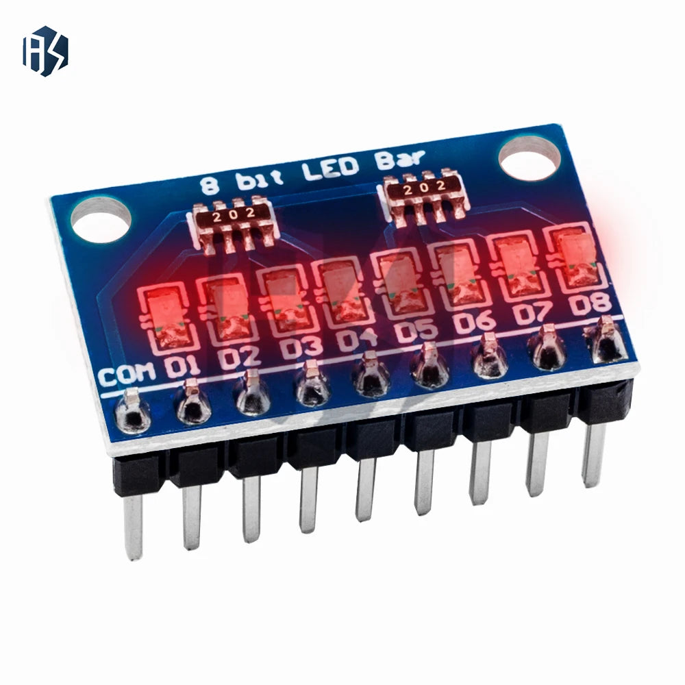 3-24V 8 Bit Blue/Red Common anode/cathode LED indicator Module Breadboard starter kit Board for MCU ARM 3d printer UN-O MEGA2560 Zpaxo