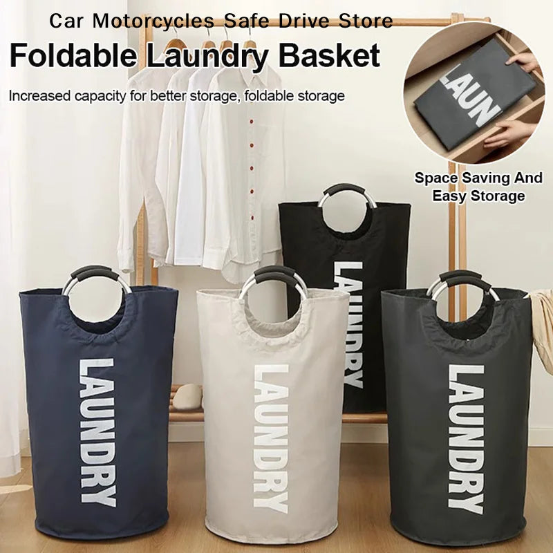 CM90L Large Foldable Laundry Basket Waterproof Oxford Fabric Dirty