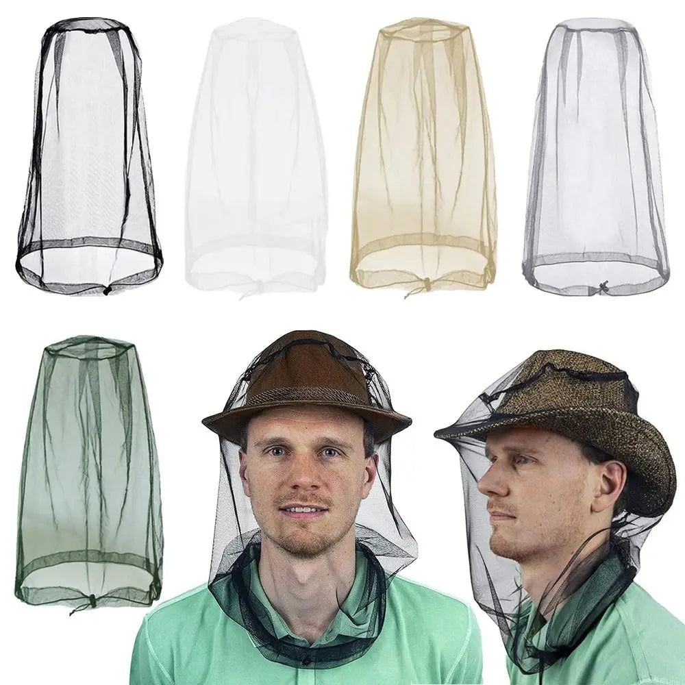 Breathable Mesh Mosquito Head Nets Lightweight Hat Net Cover Outdoor
