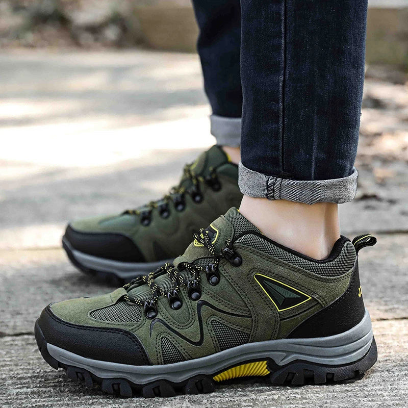 Autumn Low-top Lace-up Hiking Shoes Men's Outdoor Large-size Zpaxo