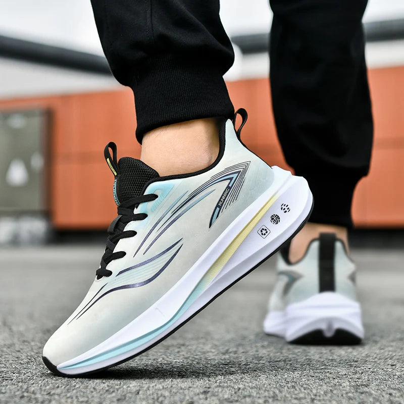 Men's Casual Sneakers Luxury Trainer Shoes Breathable Race Running