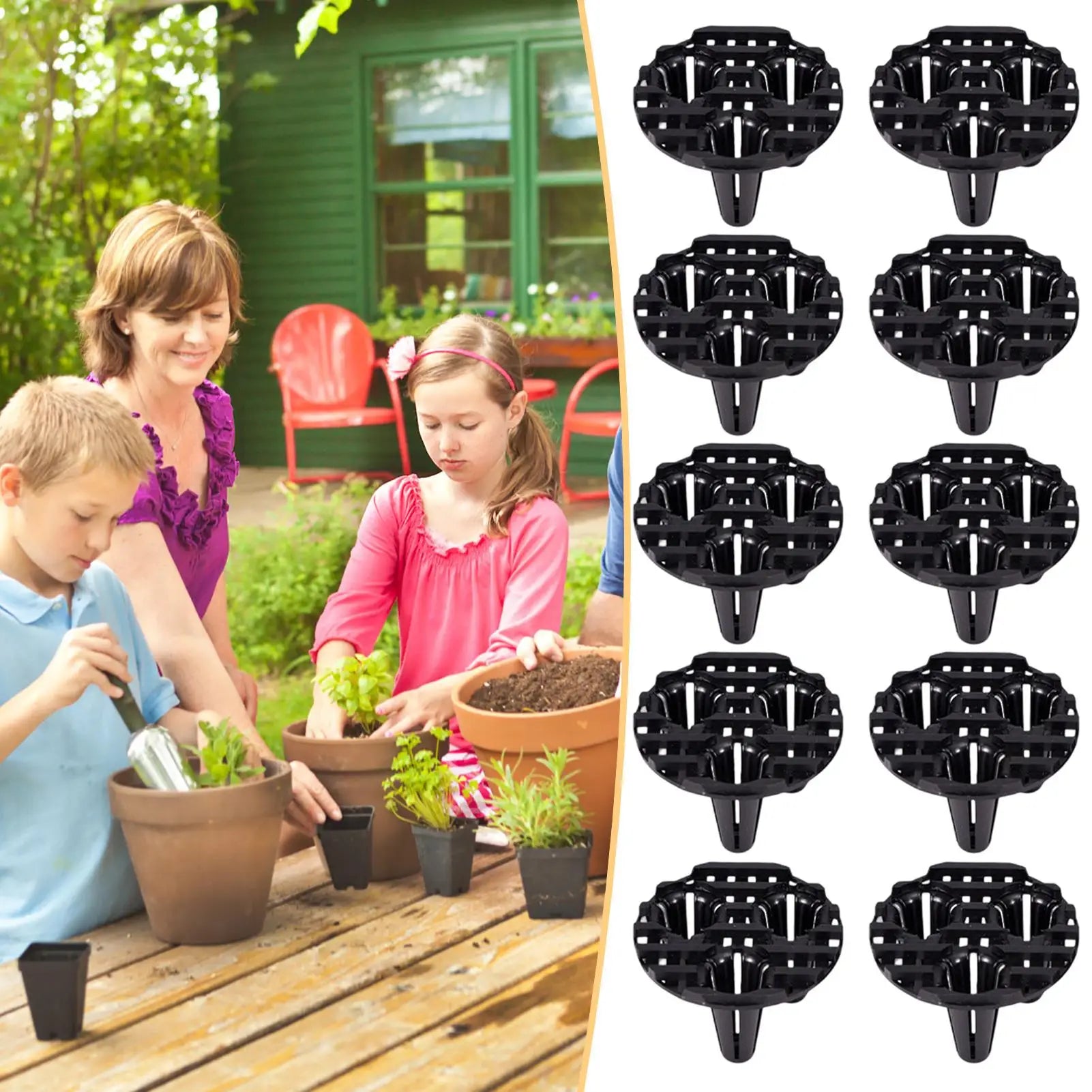 Flower Pot Mesh Pads Round Plant Liner Drainage Hole Cover Screen