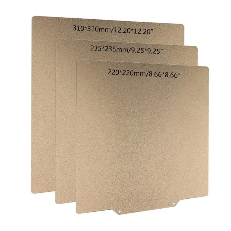 652F Upgrade Spring Steel PlatformPei Powder Steel Sheet Build Plate for Mini 3D Printer 8.67x8.67in 9.25x9.25in 12.2x12.2in Zpaxo