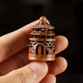Auto Mini Wooden Aromatherapy Diffuser Perforated Bottle Hanging Zpaxo A1