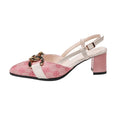 Women's Closed Toe Sandals Metal Buckle Anti-slip Heels Shoes Women Zpaxo Pink 39