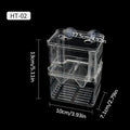 Aquarium Fish Breeder Box Clear Betta Fish Tank Fish Breeding Isolation Box Hatching Incubator Box For Baby Fish Shrimp Trap Box Zpaxo M