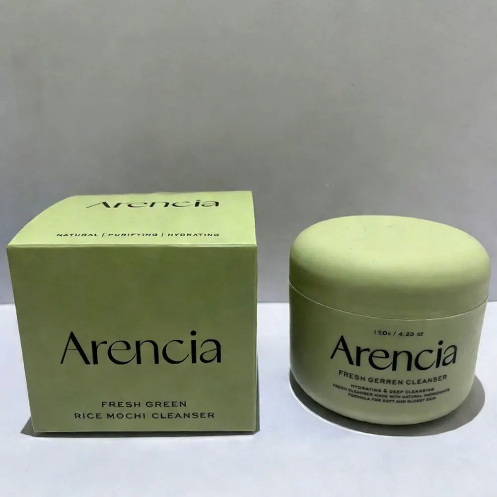 Arencia Green Rice Mochi Cleanser 120g | Gentle, Deep Clean Facial Cleanser Zpaxo