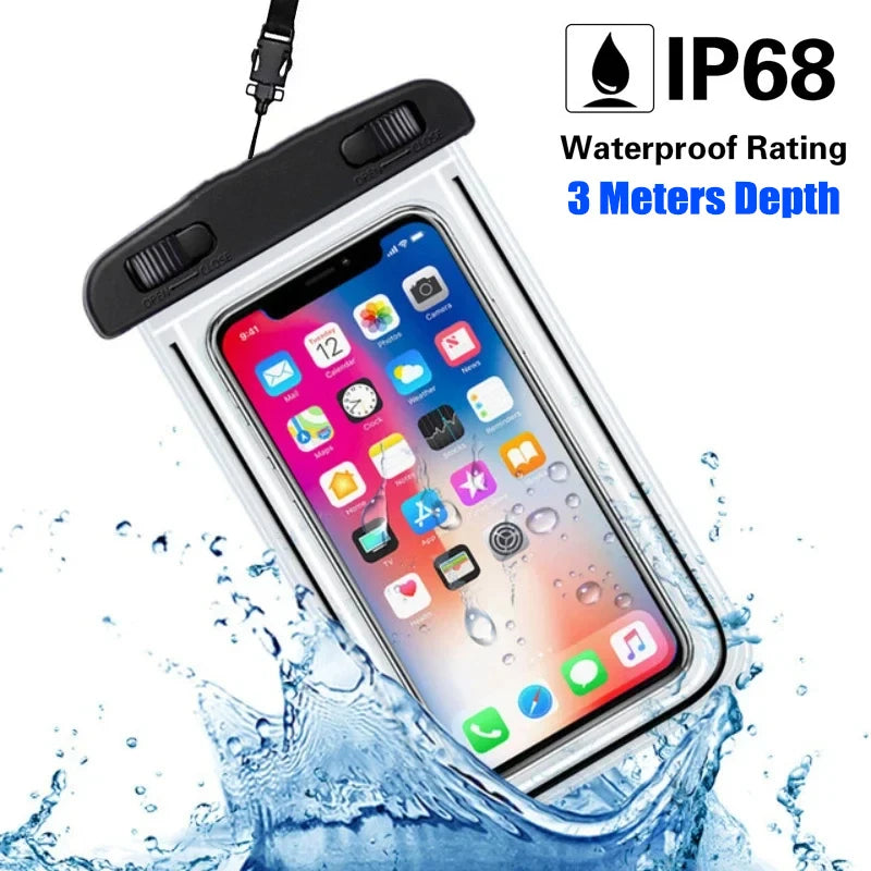 Sealed Waterproof Phone Pouch Cellphone Dry Bag Case Underwater