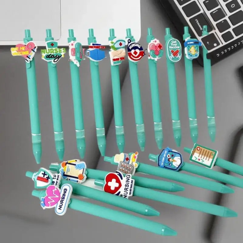 6 Retractable Gel Pens Great Medical Record Writing Ideal As Nurses Zpaxo