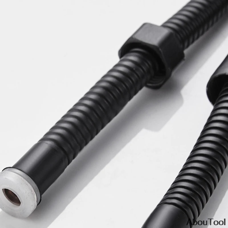 Black Hose Bathroom Shower Faucet Tube Stainless Flexible Plumbing Zpaxo