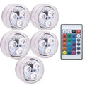 Mini 16-Color RGB LED Underwater Light – IP68 Pool & Pond Submersible LED Light Zpaxo 1 controller 5 Lamp