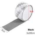 1ps Easy-to-Apply Waterproof Window Screen Repair Tape – Keep Mosquitoes Out with Our Anti-Insect, Self-Adhesive Mesh Patch Zpaxo BLACK
