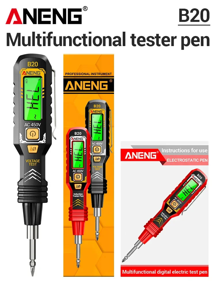 High-precision Induction Pen ANENG B20 30 1000V Sound Light Alarm