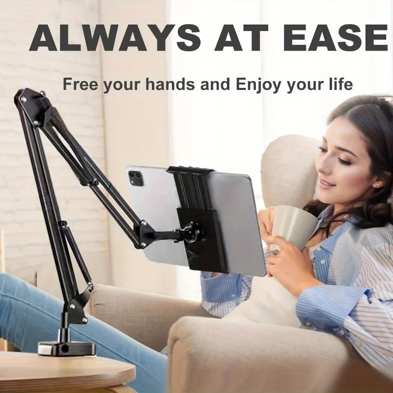 360 Rotating Metal Tablet Stand Adjustable Holder Ipad Iphone Switch