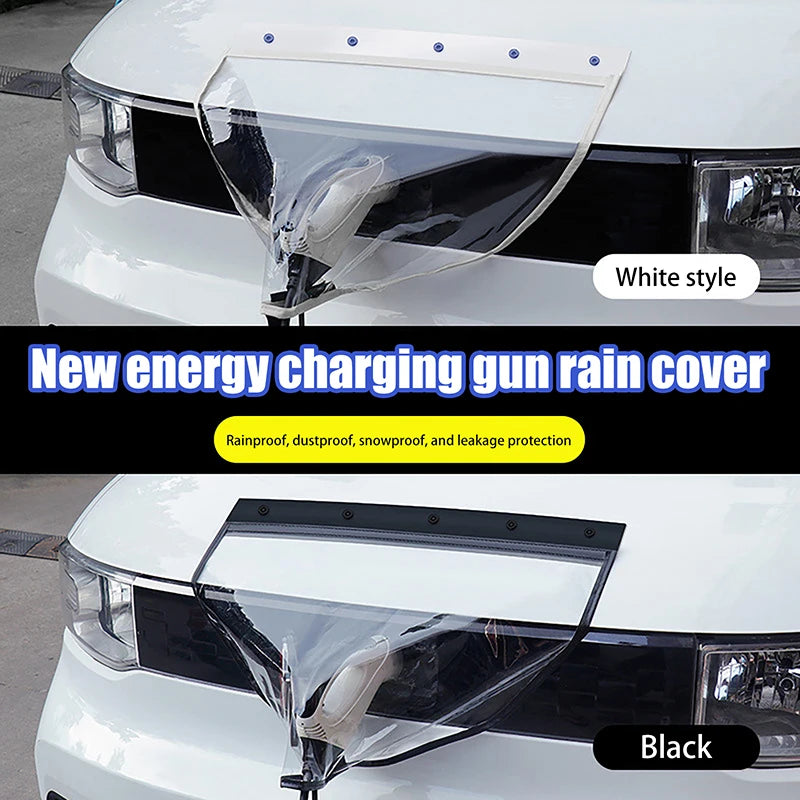 EV Charging Port Waterproof Cover – Suction Cup Rain & UV Cap