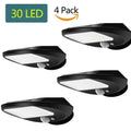 Solar Wall Lamp 3.7V 1.2W 300lm Long Lifespan Weather Resistant Outdoor Lighting for Gardens Garages Patios Zpaxo 4 Pack