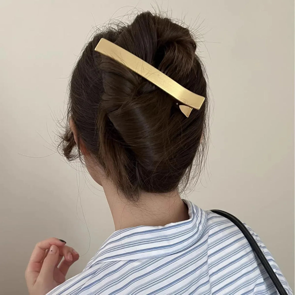 Korean Women Elegant Hair Clips Barrettes for Girls Metal Hair Claws Hairpin Bangs Duckbill Clip Ponytail Fashion Accessories Zpaxo