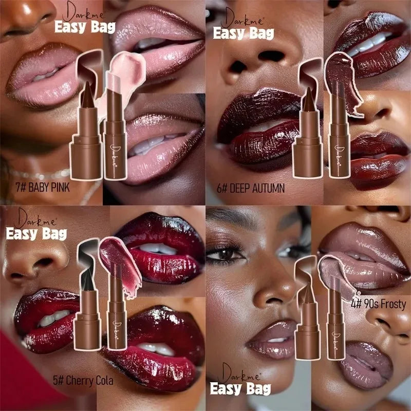 Waterproof Tapered Tip Lip Liner Pencil & Pearlescent Lipstick Set Long Lasting Matte Smooth Mirror Sparkling Lips Makeup Combo Zpaxo