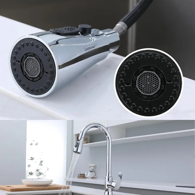 Universal Faucet Kitchen Black Removable Sink Faucet Rotating Splash Proof Sprinkler Spray Extender Bubbler Kitchen Gadgets Zpaxo