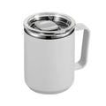 Coffee Cup Handle Lid Straw Insulated Vacuum Stainless Steel Double