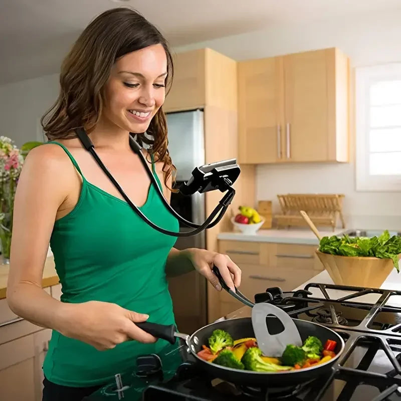 Universal Mobile Phone Holder Extendable Neck Hanging Selfie Stick
