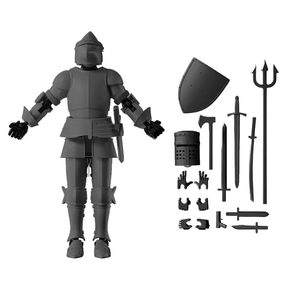 3D Printed Toy Figure Decorative Desk Crafts Multi-Jointed Robot Action Figure Collectible Action Figure for Collectors Desktop Zpaxo black China Mainland
