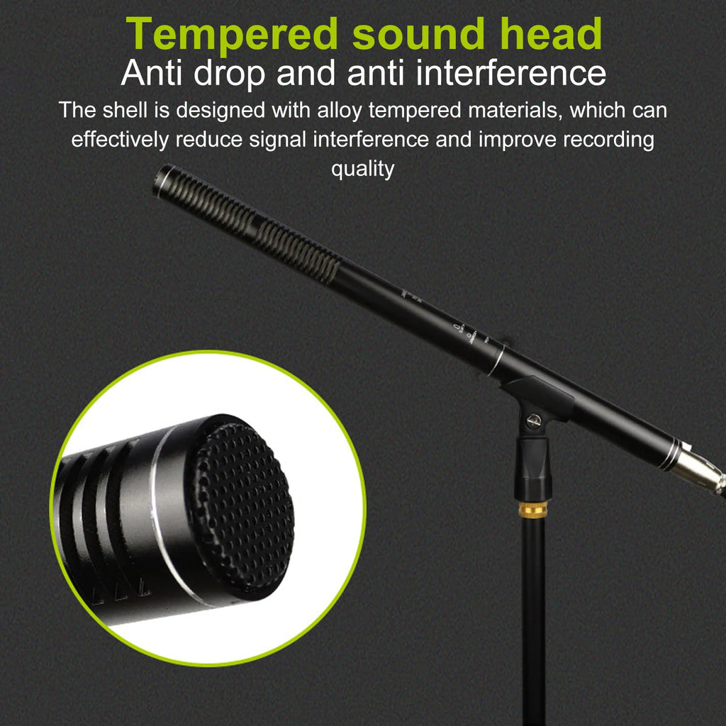 Condenser Microphone Dual Pickup Modes Sensitivity XLR Mobile Phones
