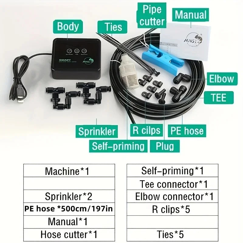 Intelligent Spray System Mist Rainforest Tank Timing Reptile Fogger
