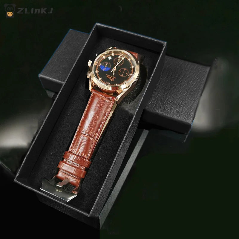 ▶1Pcs Black Rectangle Container Watch Box Travel Watches Jewelry Paper Boxes Gift Cases With Sponge Zpaxo