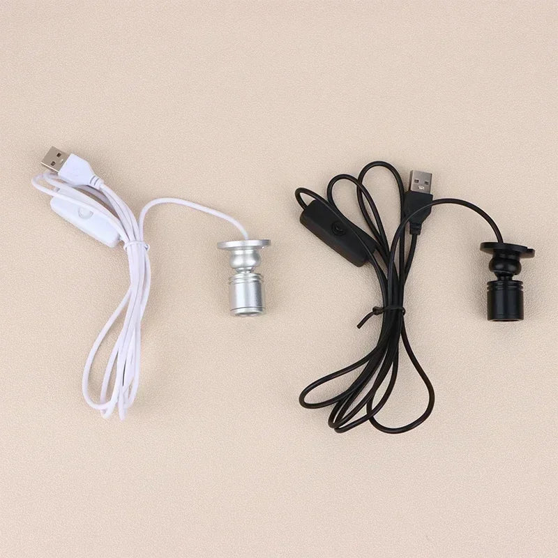 USB 5V Mini LED Spotlight – Rotatable Cabinet & Display Lamp